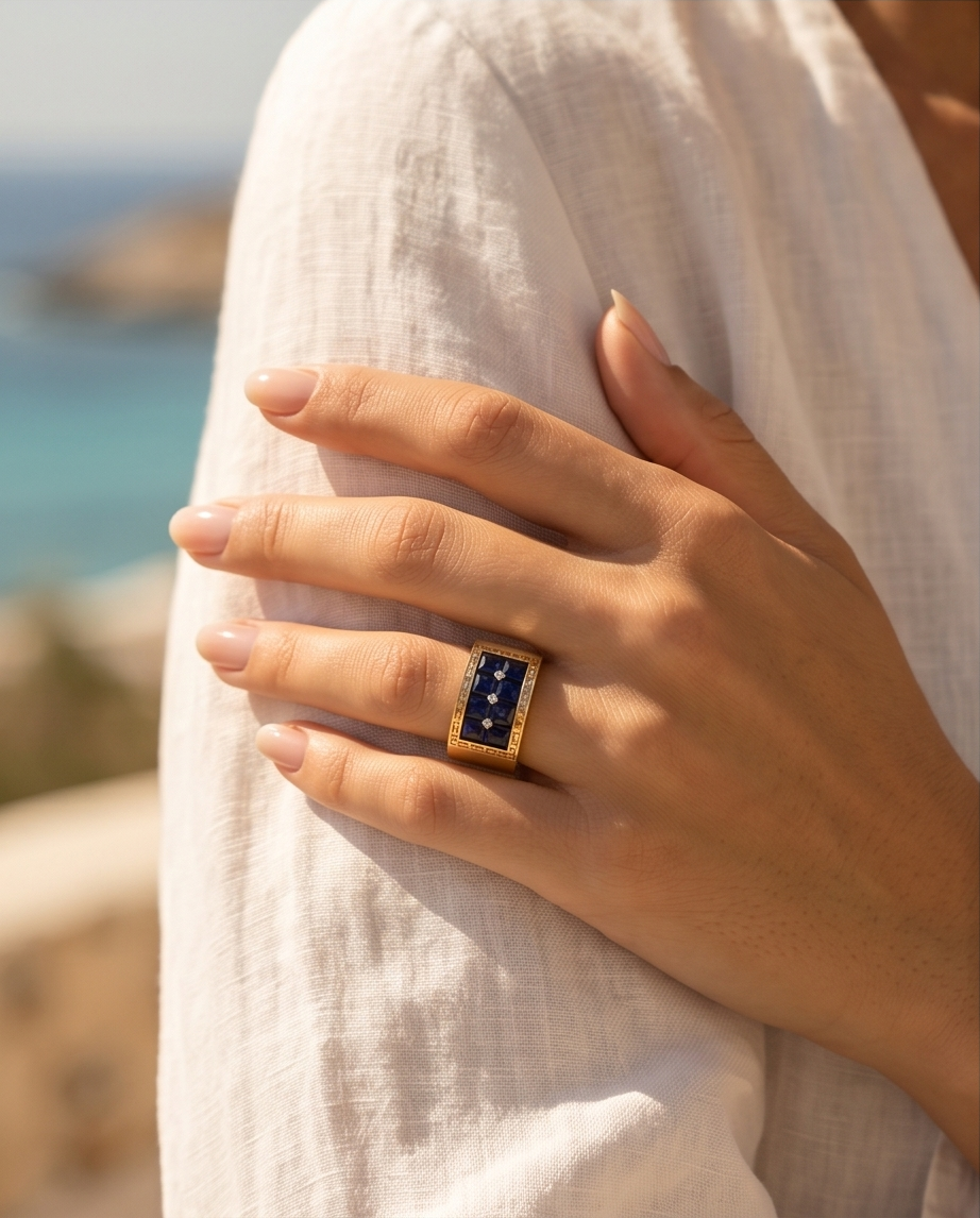 Δαχτυλίδι 14k Χρυσό Μαίανδρος Prince M224 (Επιλογές)